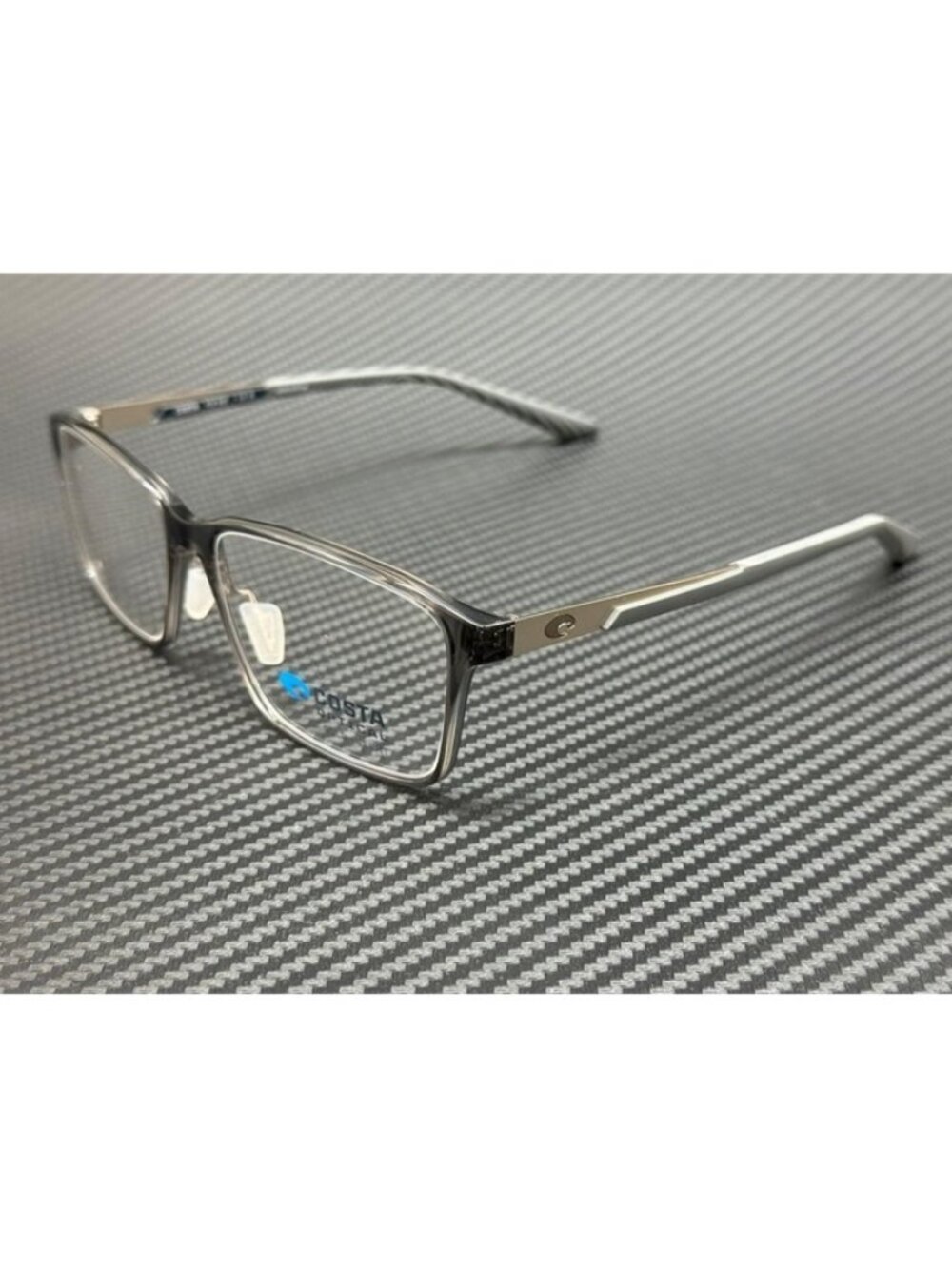 New Costa Del Mar Men Smoke Crystal Eyeglasses 55-16-145